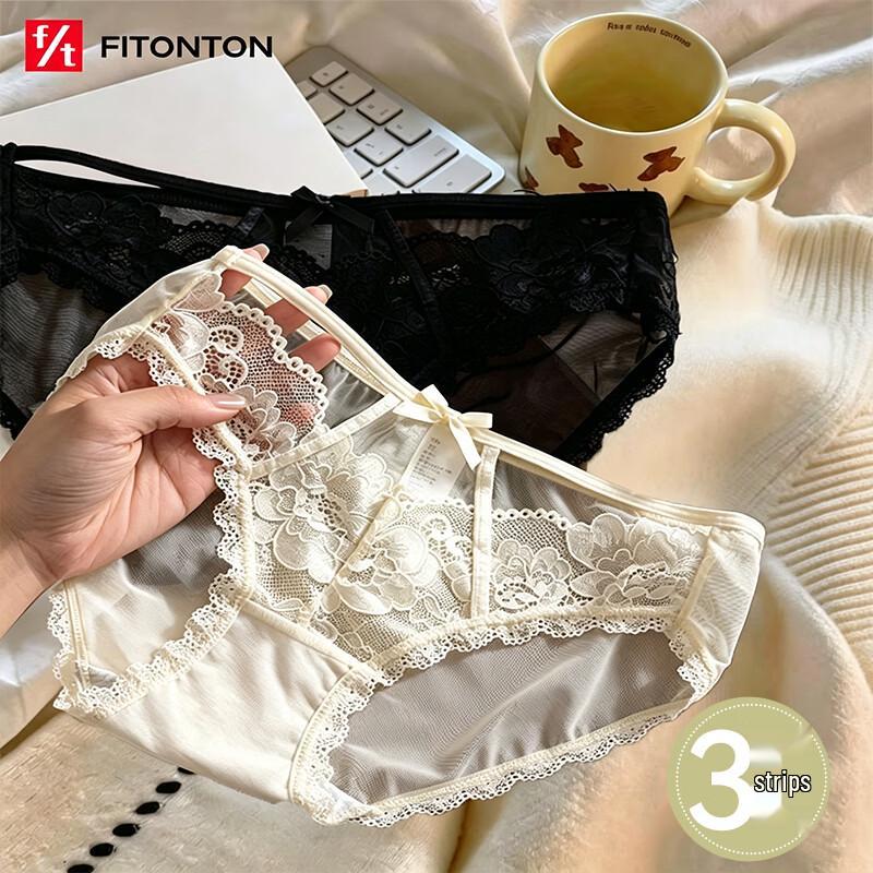 

FitonTon Women s Lace Briefs 3-Pack XL (120-140 jin)