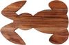 Bunny Shaped Wood Serving Board, Wood Cutting Board for Kitchen, Wooden Charcuterie Boards, Funny Serving Platter for Cheese and Food, 14.5" X 9.8"