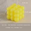 Rubik's Cube Aromatherapy Candle Mould Magic Cube Mousse Cake Mold 3D Cube Baking Mousse Silicone Cake Mold Candle Making
