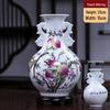 Modern Minimalist Ceramic Vase for Dried Flowers - Porcelain Ornament for Living Room Decor