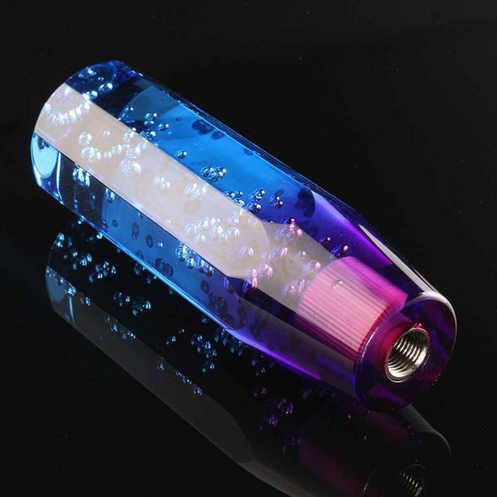 HANSWD Universal Crystal Shift Knob, Foam Included, Octagonal, 3.9 Inches (100 Mm), Bubble Gate,