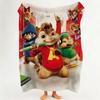 Movie A Alvin A And T The C Chipmunks Throw Flannel Throw Blanket Suitable for Sofa,Living Room,Bedroom