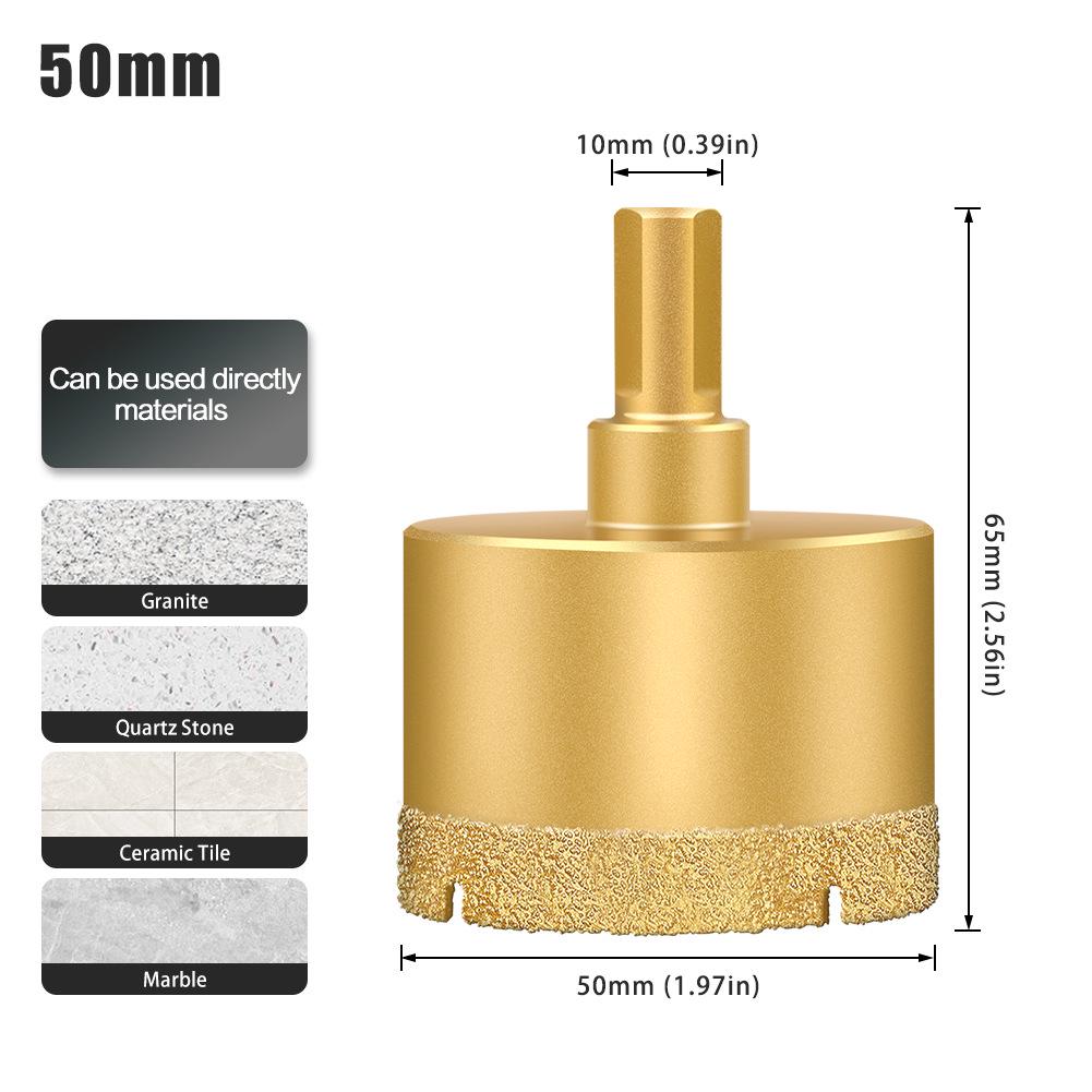 Multifunctional Dry Tile Drill Bit for Marble, Granite, Glass, and Vitrified Tile