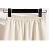 DIMANAF 2025 Plus Size Summer Elastic Skirts High Waist Casual Women Loose Long Skirt Pleated Fashion Vintage Maxi