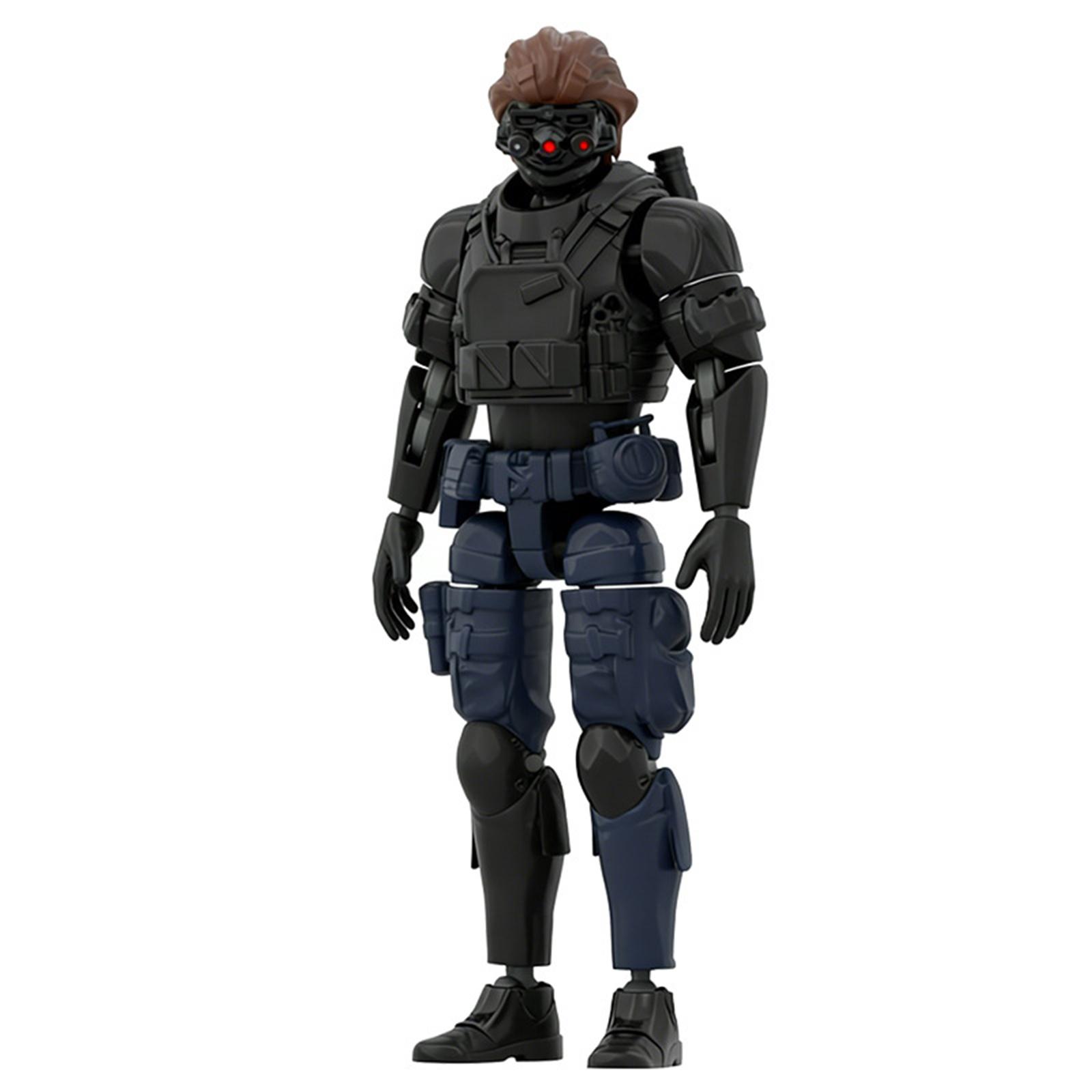 

Articulated Tactical Action Figure with Detailed Armor and Modular Accessories Suitable for Display and Collection One Size