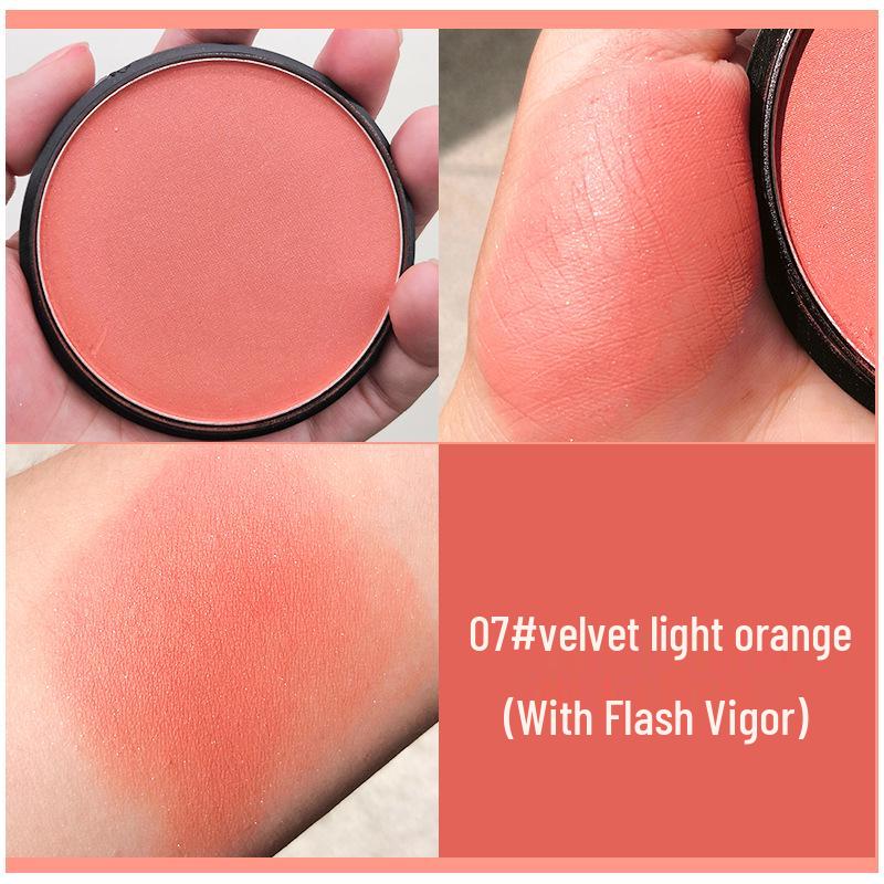 Youruo Hot-Selling Single Color Blush & Contour Rouge Powder: Delicate Whitening Orange Dragon Fruit Highlighter