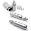 Optimized Valve Dual Seal Air Canister 8g/12g/16g Reusable Stainless Steel Gas Cartridge for Cycling Tire Repair Aquarium Oxygen