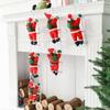 Santa Claus Climbing Ladder Christmas Tree Ornaments for Festive Holiday Decor