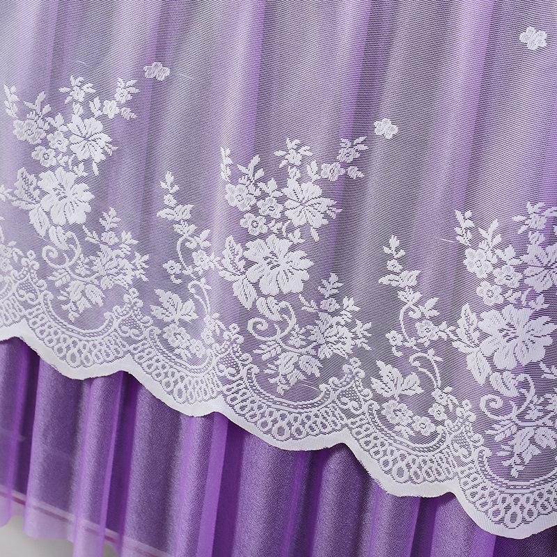 Universal 55-Inch Curved LCD TV Dust Cover with Lace Trim