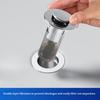 Universal Pop-Up Bathroom Sink Drain Bounce Core Anti-Odor Hair Filter Strainer Basin Drain Stopper Press Type 2pcs