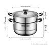 SUPOR 304 Rostfritt Stål Dubbellagers Ångkokare