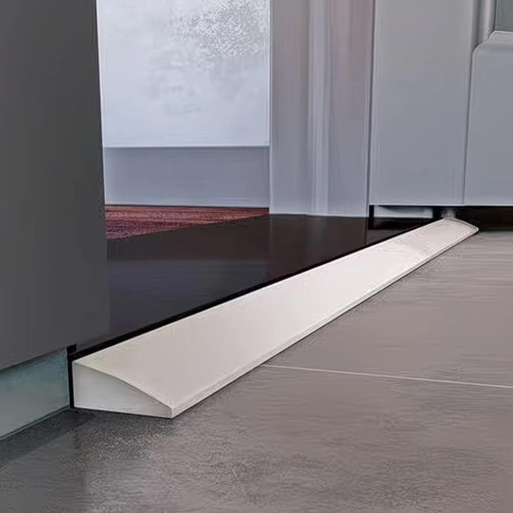 1M Self-adhesive Threshold Ramp Bendable Water Barrier Shock Resistant Door Sill Pad Robot Climbing