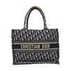 [Gebraucht] Book Tote Medium Blaues Canvas Bestickte Monogramm Handtasche - Gut #1IIT0IQ