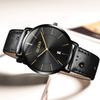 OLEVS Men's Watch 40mm Slim Case Date Display 30m Water Resistant Leather-Style Band Business Casual Multi-Color Options Lightweight 35g Fashion Watch