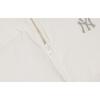 MLB Unifarbene Logo Reißverschluss Lockere Warme Daunenjacke Unisex Jacke Creme 3ADJB0336-50CRS
