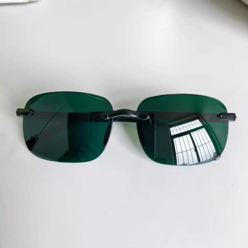 Fashion Square Frameless Sunglasses Outdoor Driving Cycling Goggles Eyewear Uv400 Protective Eyewear Rimless Sunglasses