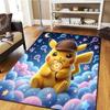 Pikachu Cartoon Digital Print Carpet, Living Room Floor Mat, Bedroom Decorative Rug, Play Mat -HYQ66
