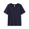 Women's Crew Neck Short Sleeve T-shirt Slim Fit Korean Style Solid Color Basic Tee