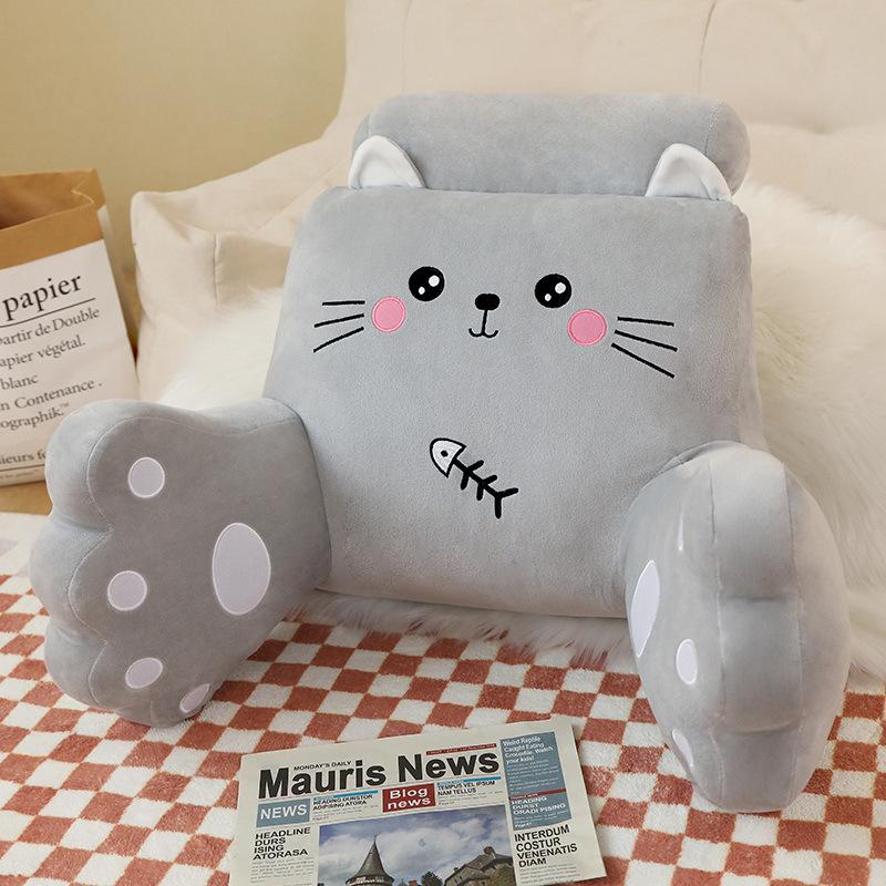 

Cartoon Animal Rabbit Cat Bear Claw Waist Rest Office Seat Waist Cushion Protection Student Dormitory Chair Waist Rest 45*65cm（0.9kg）