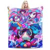 Anime The Amazing Digital Circus Blanket  Travel Flannel Throw Blanket For Couch Chair Sofa Bed Super Soft Bedspread Gift
