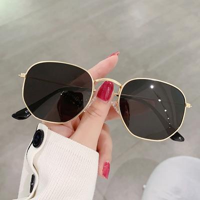 2024 Big Frame Sunglasses Fashion Ladies Anti-Reflective Classic Vintage Square Metal Trend Eyewear Men Outdoor Driving Uv400