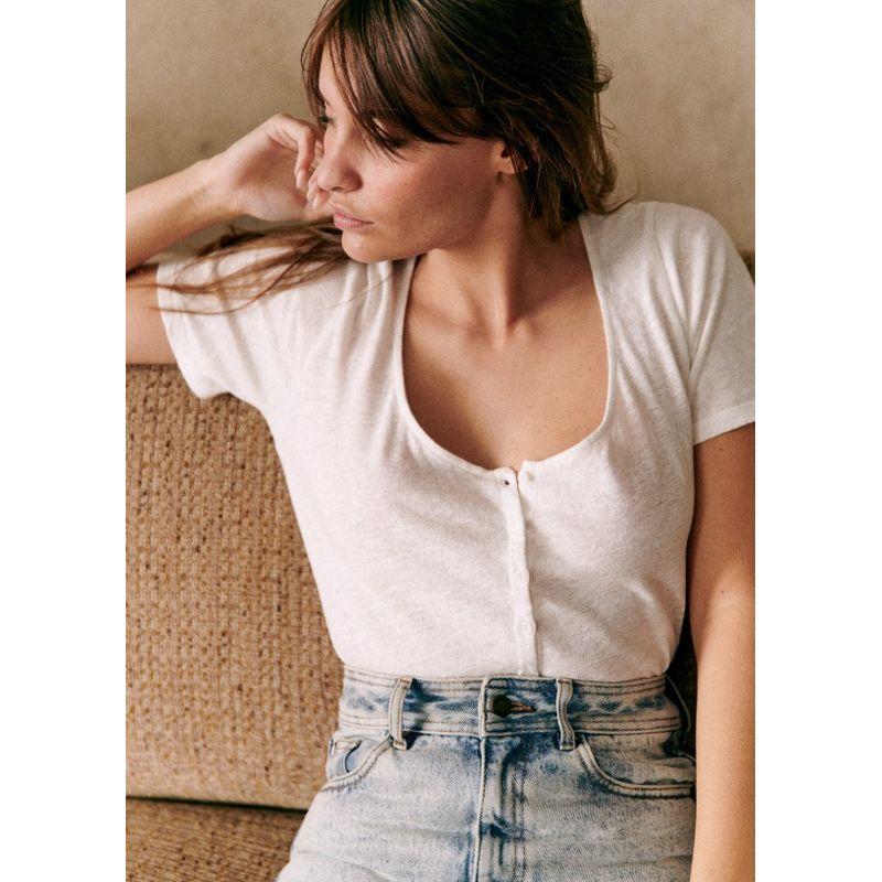 

Summer Women s T-shirt Tops Bottoming Shirt Short Sleeve Slim Fit Skinny Regular Pure Cotton White round Neck T-shirt White S