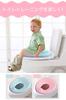 RONGUI Toilet Seat, Toilet Trainer for Children, with Wall-Mounted Hook (Blue)