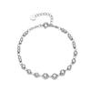 Modern 925 Sterling Silver Wedding Fashion Bracelet Rhodium Silver Plated Diamonds ODM Supply for Lucky Beads Chain Link Gift