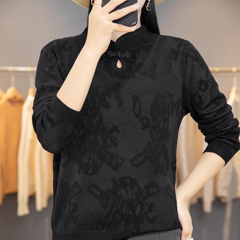 

Жіночий літній легкий пуловер - 50% суміші шовку та вовни тутового дерева, дихаючий м який трикотаж, терморегуляція L чорний