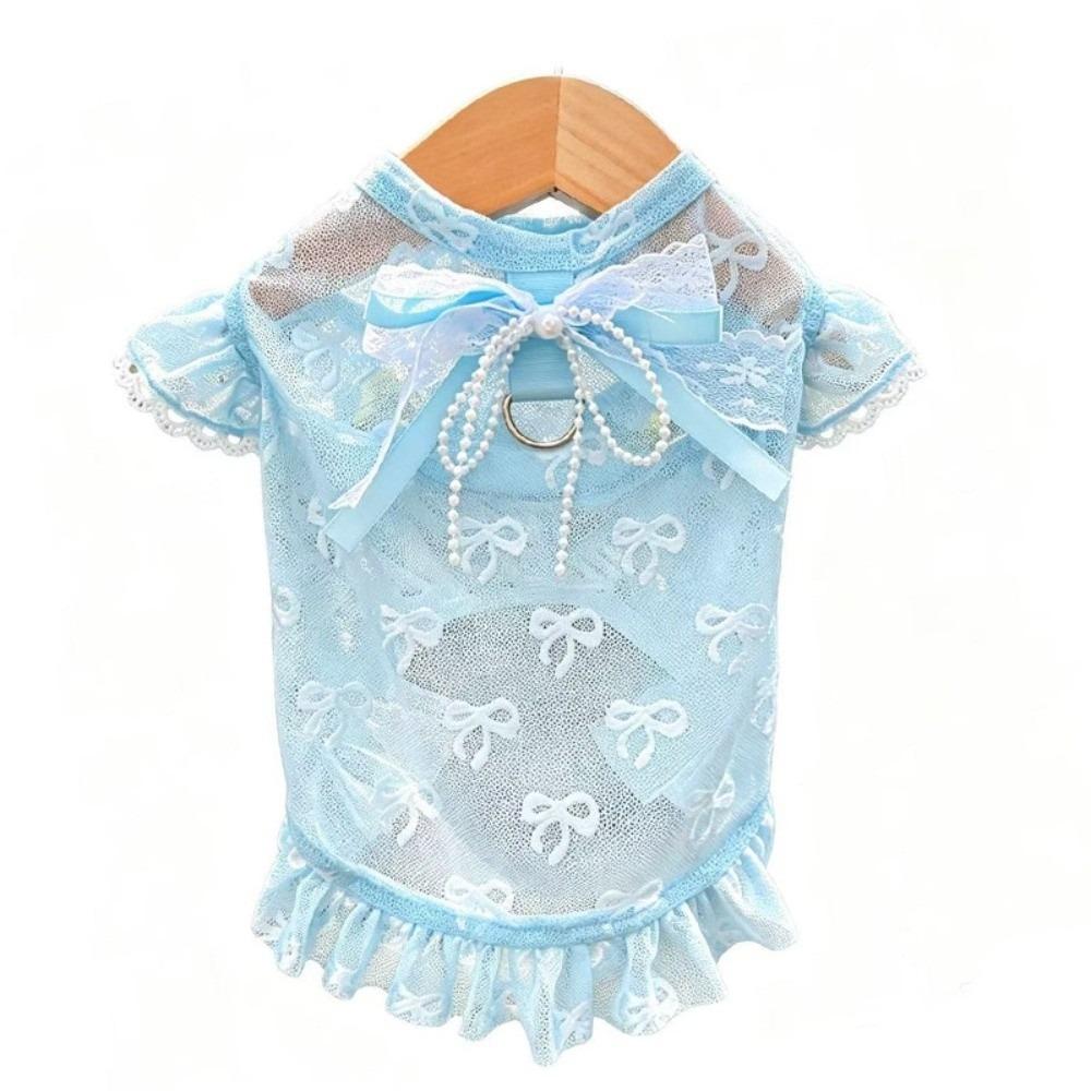 Hollow Out Anti Mosquito Bite Dog Vest UV Protection Anti Shedding Pet Clothing  Outdoor