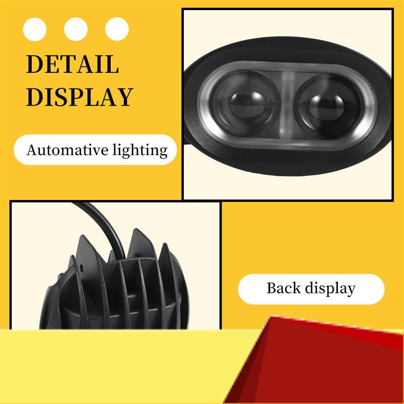 10V-80V Vehicle Blue LED Warning Signal Lamp Forklift Truck Work Spot Safety Light Car 20W Industrial Safety Lamp-M53K чёрный