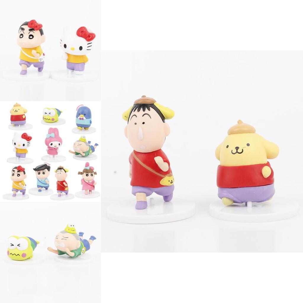 Adorable Pvc Anime Figures Set 10 Pieces Cute Character Collection For Fans
