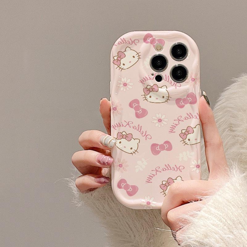 

Совместим с iPhone 15, 14 Pro Max, 13, 12 и 11/XR: Новый мягкий чехол из ТПУ с котиком KT и бантиком от Apple iPhone 14 Plus