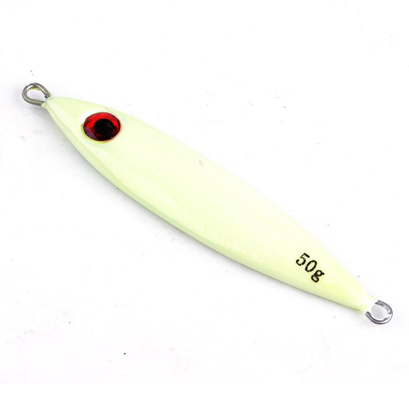 Hangxiang 30g 40g 50g 60g 70g 80g Jig Lure 6 Colors 3D Eyes Metal Jig Fishing Lure