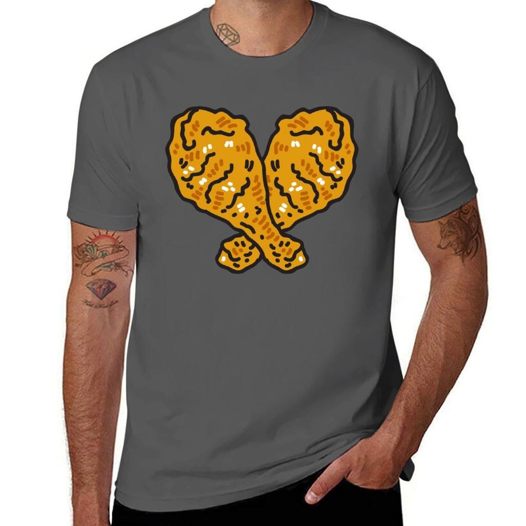 Fried Chicken Is Love TShirt Soft AntiShrink Cotton Tee