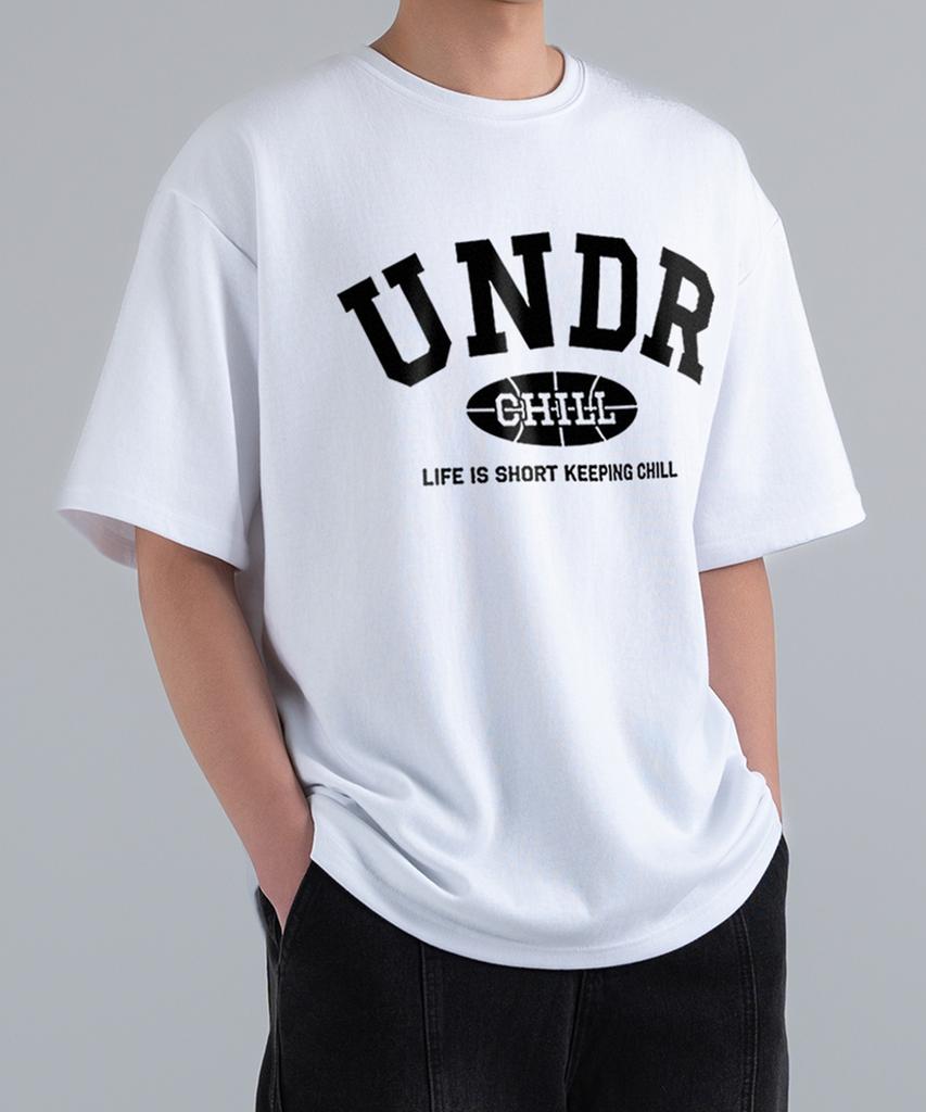 UNDEROFF [2Pack] Oversized Crewneck Arch Logo Short Sleeve 3-Piece Set