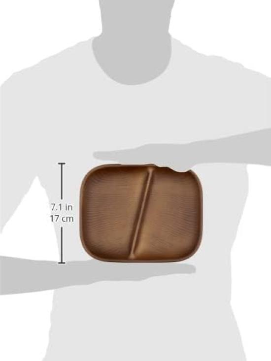 Set of 3 Showa NHhome Square One Plates with Rectangular Clean Made In Microwave and Dishwasher Ideal for Outdoor Activities and Barbecues (CC)