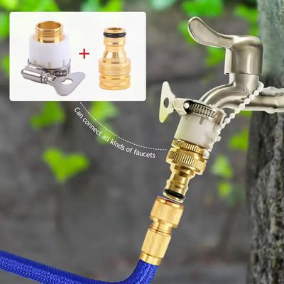 Gartenschlauch-Hahnadapter Wasserhahn-Anschluss Gartenlegierung Wasser-Schlauchrohr-Verschraubung Wasserhahn-Adapter Bewässerung Gartengeräte