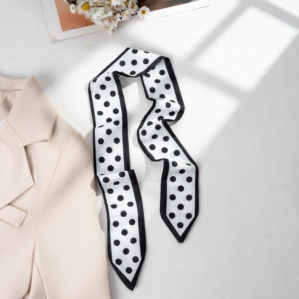 Long Small Scarf for Hair and Bag, Decorative Hair Scarf Tie for Women