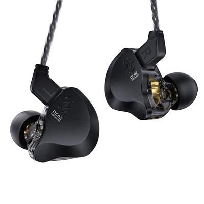 [2024 Neue Entwicklung] Yinyoo CCZ DC02 SOLO Kabelgebundene In-Ear-Monitor-Kopfhörer mit Dual-Magnetkreis-DD & PU+PET-Verbundmembran für Moderate