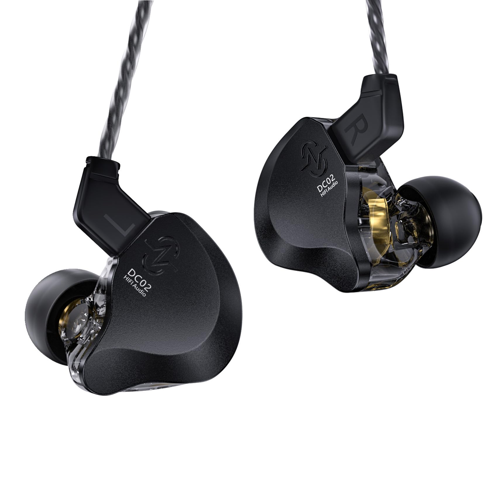 

Yinyoo CCZ DC02 SOLO Wired Monitor Headphones Canal Dual Magnetic Circuit DD Composite Moderate Clear and Rich Spatial Sound Suitable for No In-Ear -