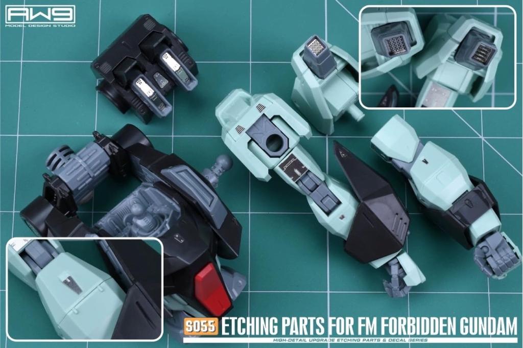 FULL MECHANICS Forbidden Gundam Metal Parts with Decals 1/100 Detail-Up High-Quality Water-Transfer [Used]