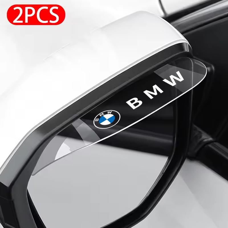 2PCS Car Rearview Mirror Rain Eyebrow Rain Shield Rearview Snow Sun Visor Rain For BMW M Power Performance E36 E39 E87 E90 Gjbf54