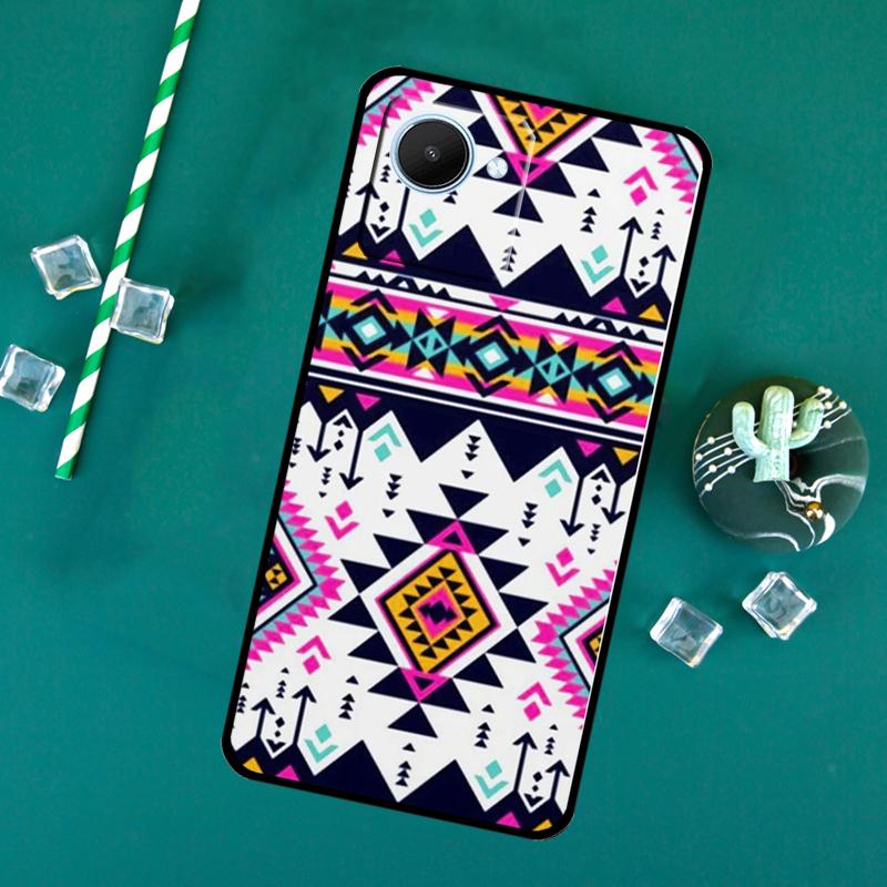 

Tribal Aztec Geometric Colour For Realme C71 C75 C55 C53 C67 C61 C33 C63 C51 10 11 12 13 14 Pro Plus C65 GT7 15 Pro Case Realme C51