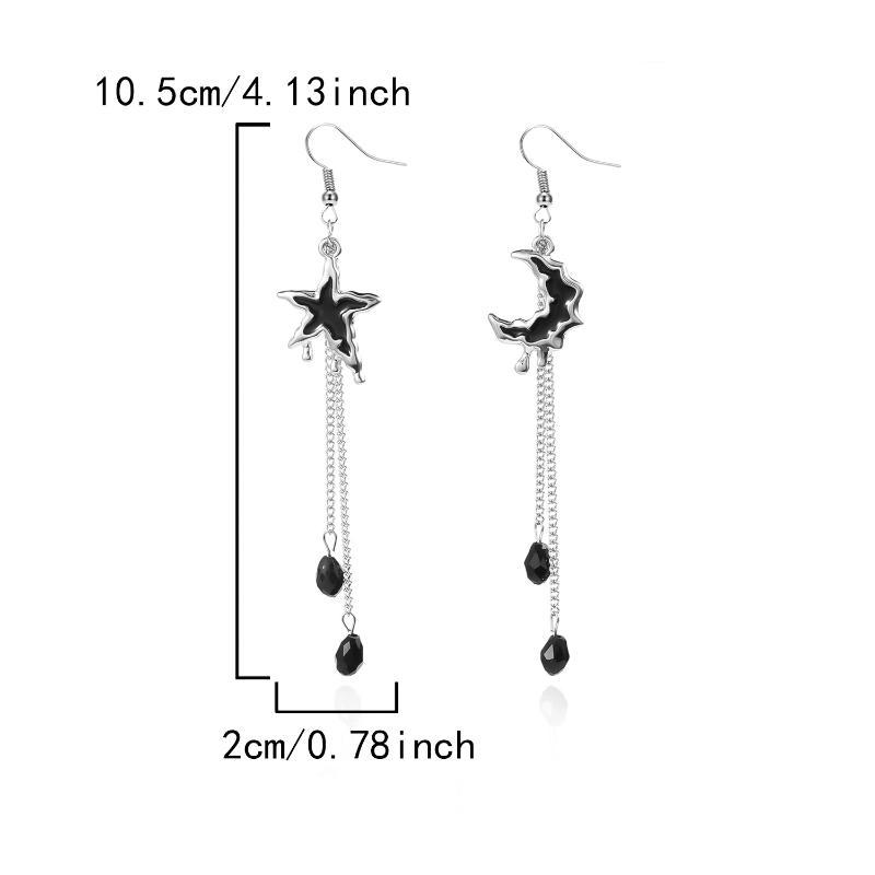Gothic Vampire Bat Earrings For Women Vintage Red Water Drop Pendant Earring Halloween Pagan Witch Ear Jewelry Gift