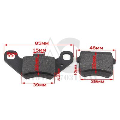 Motorcycle Brake Pads Front Rear for 50cc 125cc Duna Pro Eco Urban Enduro Pro Hard Road SM RYZ 50 125LC 125 4T Off Road
