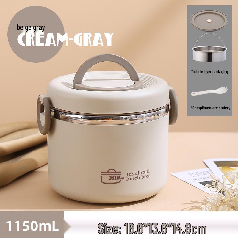 Fanshi Insulated Double-Layer Stainless Steel Lunch Box - Large Capacity Portable Bento Container