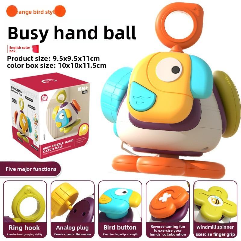 Baby Montessori Handheld Toy With Multisurface Grasp And Sensory Touch For Early Learning Development