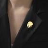 Teamer Schädel Edelstahl Anstecknadel Brosche Für Damen Mann Mode Minimalistischer Schmuck Accessoire 2026 Neu Skelett Halloween Geschenk