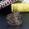 Sunspicems Vintage Turkey Bangle Bracelet Big Women Cuff Bracelet Retro Gold Color Gray Crystal Bohemia Wedding Jewelry Gift